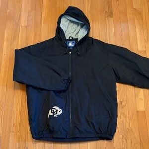 Unisex CU Boulder Hooded Jacket with Logo